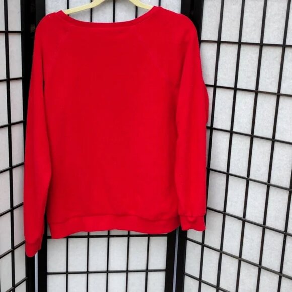 Xhilaration Red With Glittery White "Treat Yourself" Sweatshirt Size XL! - Picture 6 of 15